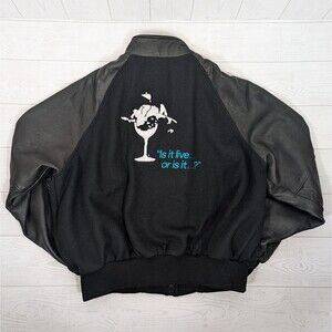 Vintage 1980s Bomber Jacket Men's Size XL Is it live or is it...(Memorex)? Rare
